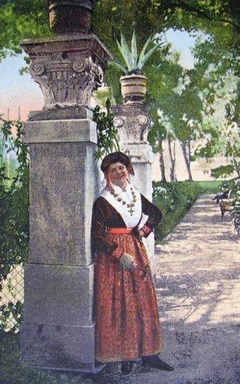 19.-Župska-narodna-nošnja,-razglednica,-20.-st.