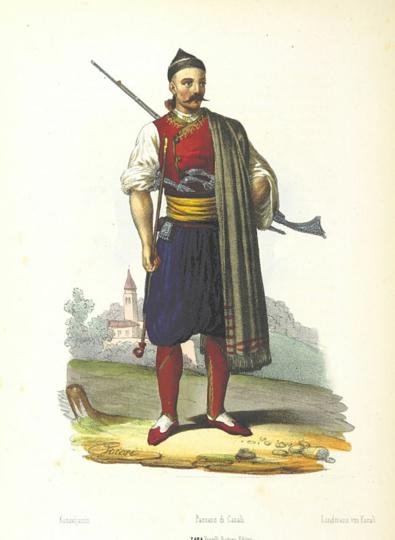 23.-Konavljanin,-F.-Cararra-(braća-Battara),-La-Dalmazia-descritta,-1846.