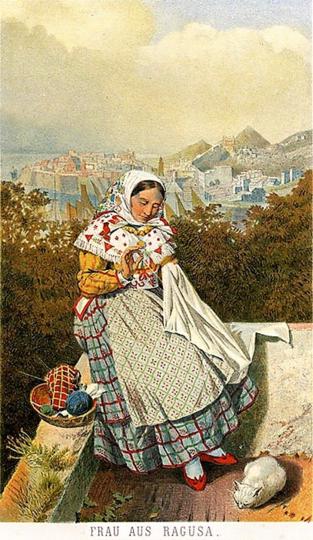 25.-Žena-iz-Dubrovnika,-Ludwig-Salvator-von-Habsburg,-1870.