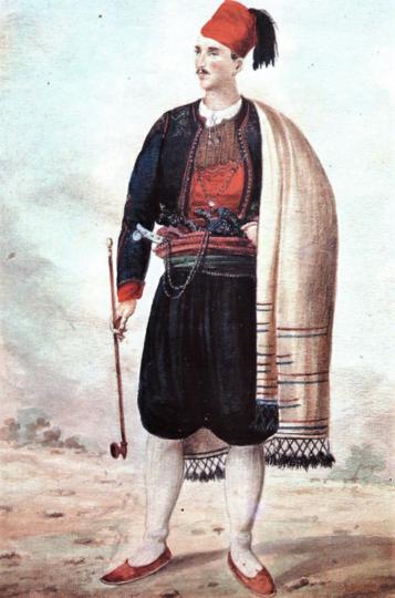 28.-Muškarac-iz-Konavala,-Album-Nikole-Arsenovića,-1870-ih,-Etnografski-muzej-u-Beogradu