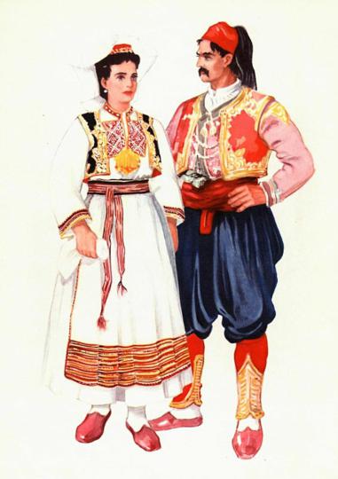 37.-Konavljanin-i-Konavoka,-Narodne-nošnje-Jugoslavije,-I,-Vladimir-Kirin,1954.