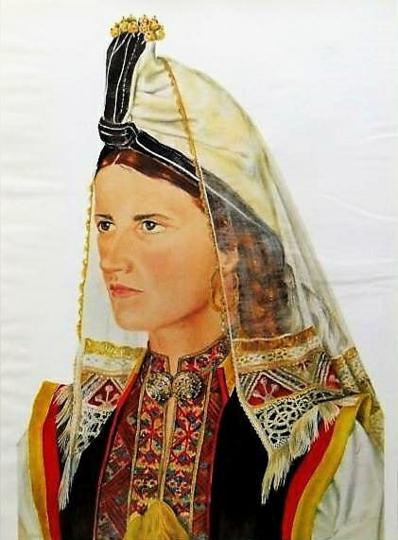 38.-Konavoka-s-hondeljem,-Starinsko-žensko-oglavlje-u-Hrvatskoj-narodnoj-nošnji,-Marjana-Gušić,-20.-st.