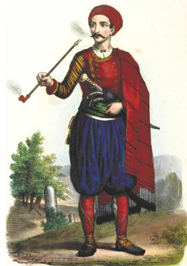 4.-Župljanin,-F.-Cararra-(braća-Battara),-La-Dalmazia-descritta,-1846.