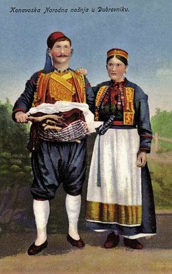 60.-Konavoska-narodna-nošnja,-razglednica,-20.-st.-(2)
