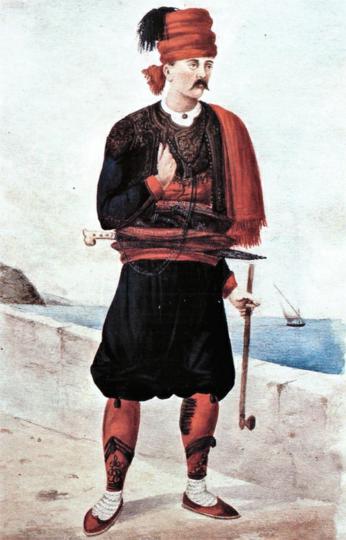 7.-Muž-iz-Dubrovačke-župe,-Album-Nikole-Arsenovića,-1870-ih,-Etnografski-muzej-u-Beogradu