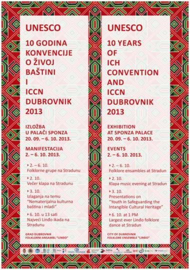 FAL-D-1376,-Plakat-u-povodu-održavanja-skupa-i-manifestacije-UNESCO-10-godina-Konvencije-o-nematerijalnoj--kulturnoj-baštini----ICCN,-2013.-2
